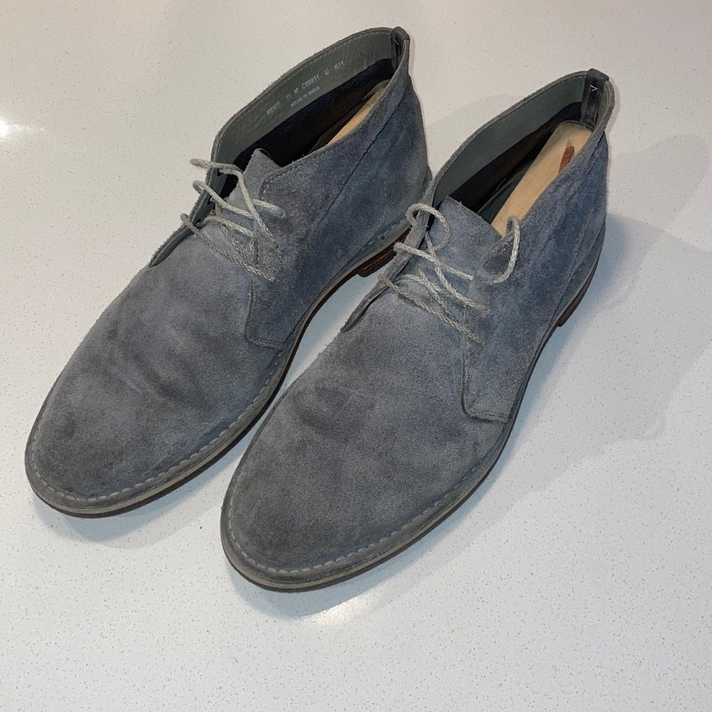 Cole Haan Light Blue Suede Chukka Boot